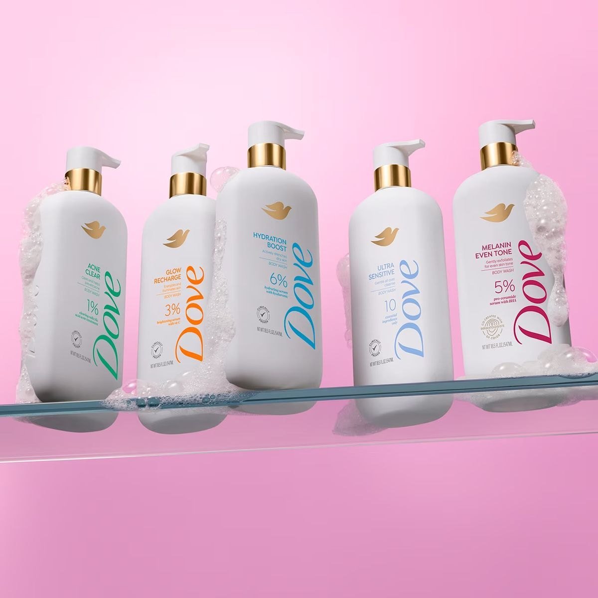 Gel Douche Dove glow recharge